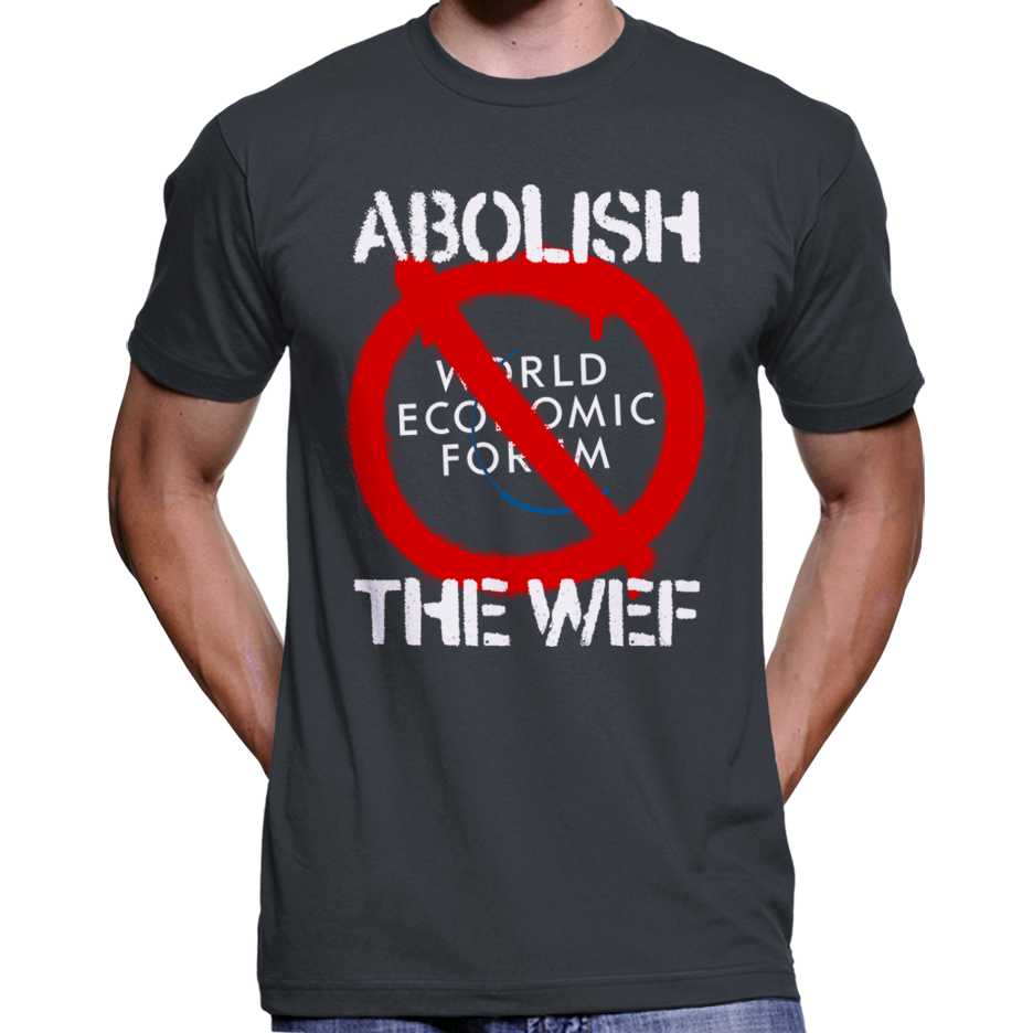 Abolish The World Economic Forum T-Shirt Wide Awake Clothing