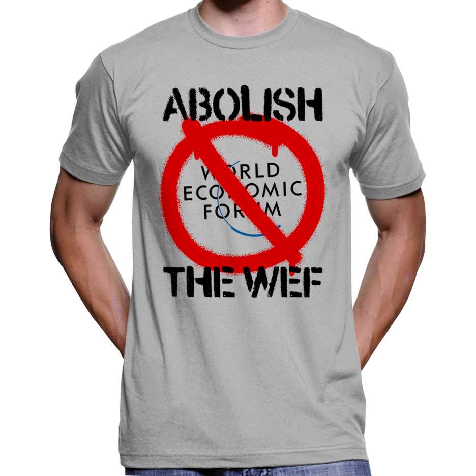 Abolish The World Economic Forum T-Shirt Wide Awake Clothing