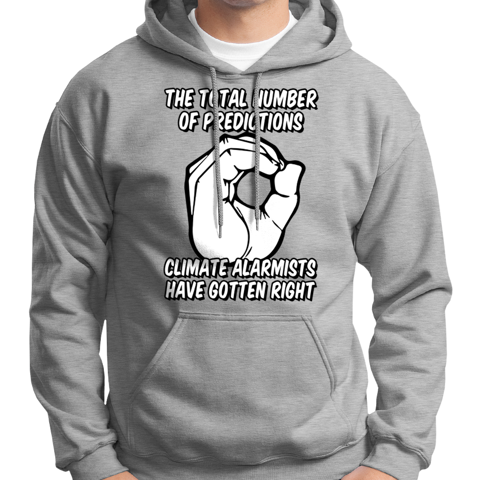 Hoodie mit Klimaalarmvorhersagen