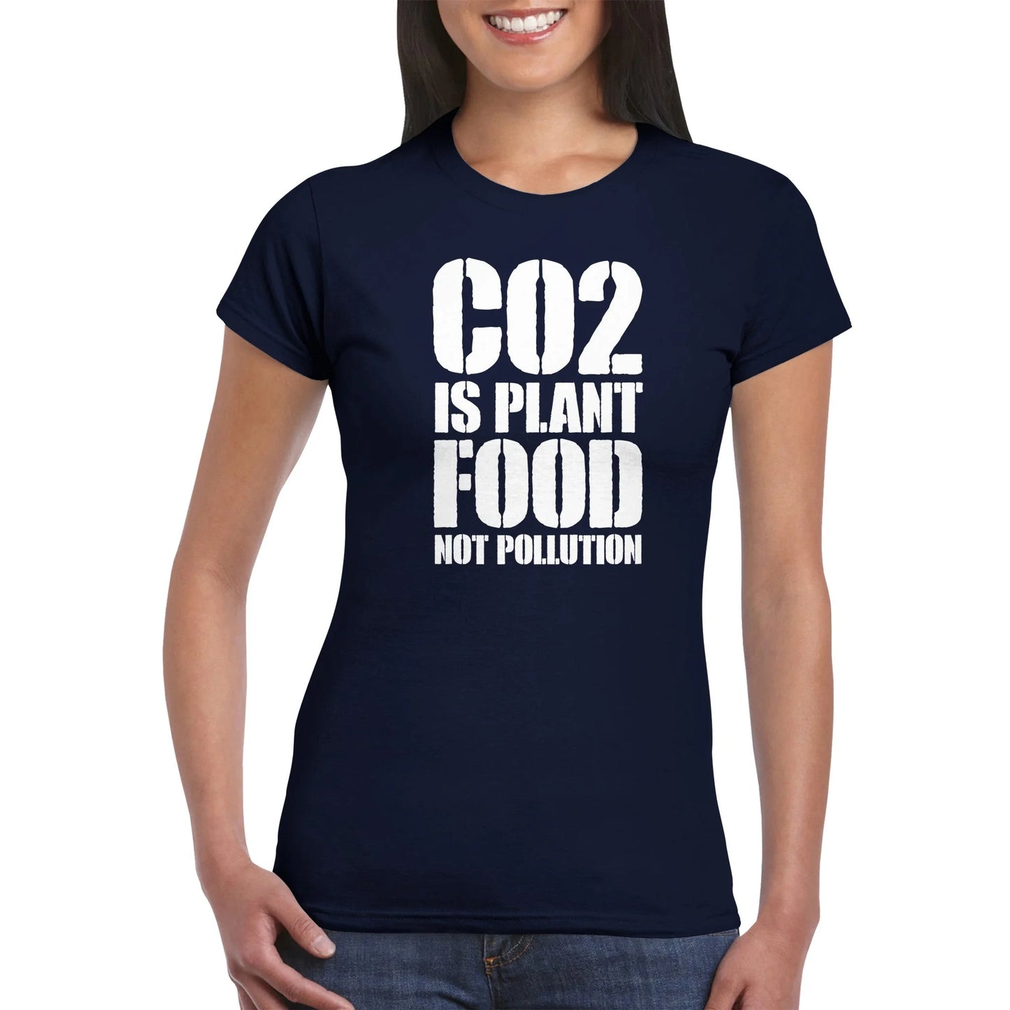 CO2 ist Pflanzennahrung, keine Umweltverschmutzung Damen T-Shirt