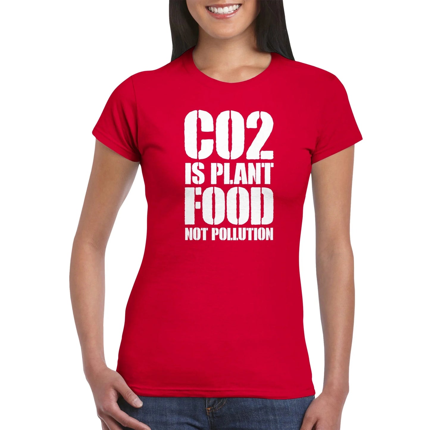 CO2 ist Pflanzennahrung, keine Umweltverschmutzung Damen T-Shirt