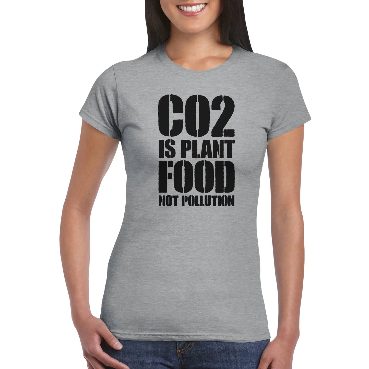CO2 ist Pflanzennahrung, keine Umweltverschmutzung Damen T-Shirt