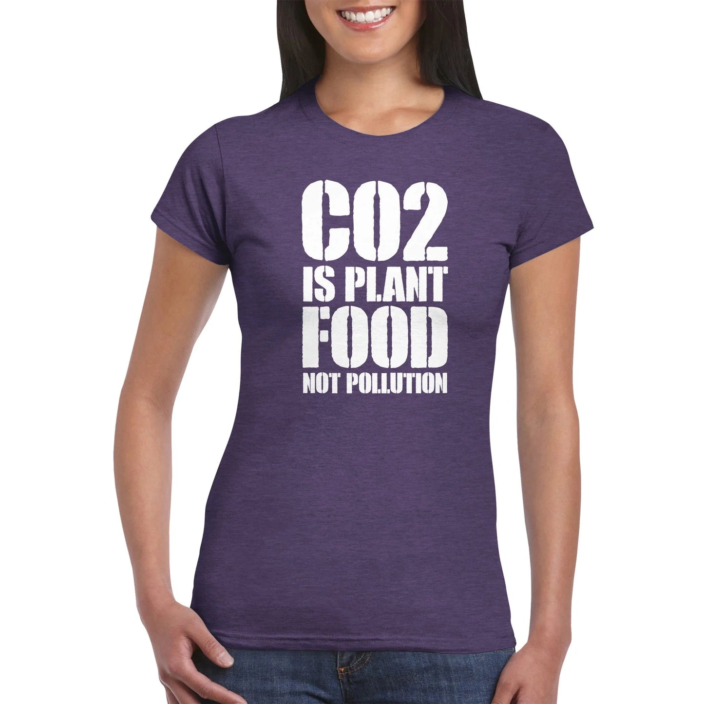 CO2 ist Pflanzennahrung, keine Umweltverschmutzung Damen T-Shirt