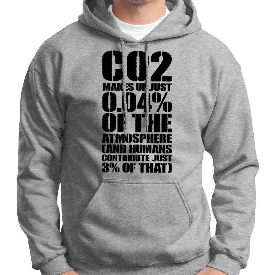 CO2 Makes Up Just 0.04% Of The Atmosphere Hoodie Wide Awake Clothing