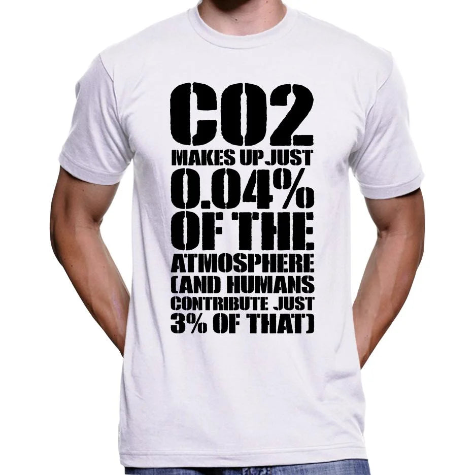 CO2 Makes Up Just 0.04% Of The Atmosphere T-Shirt Wide Awake Clothing