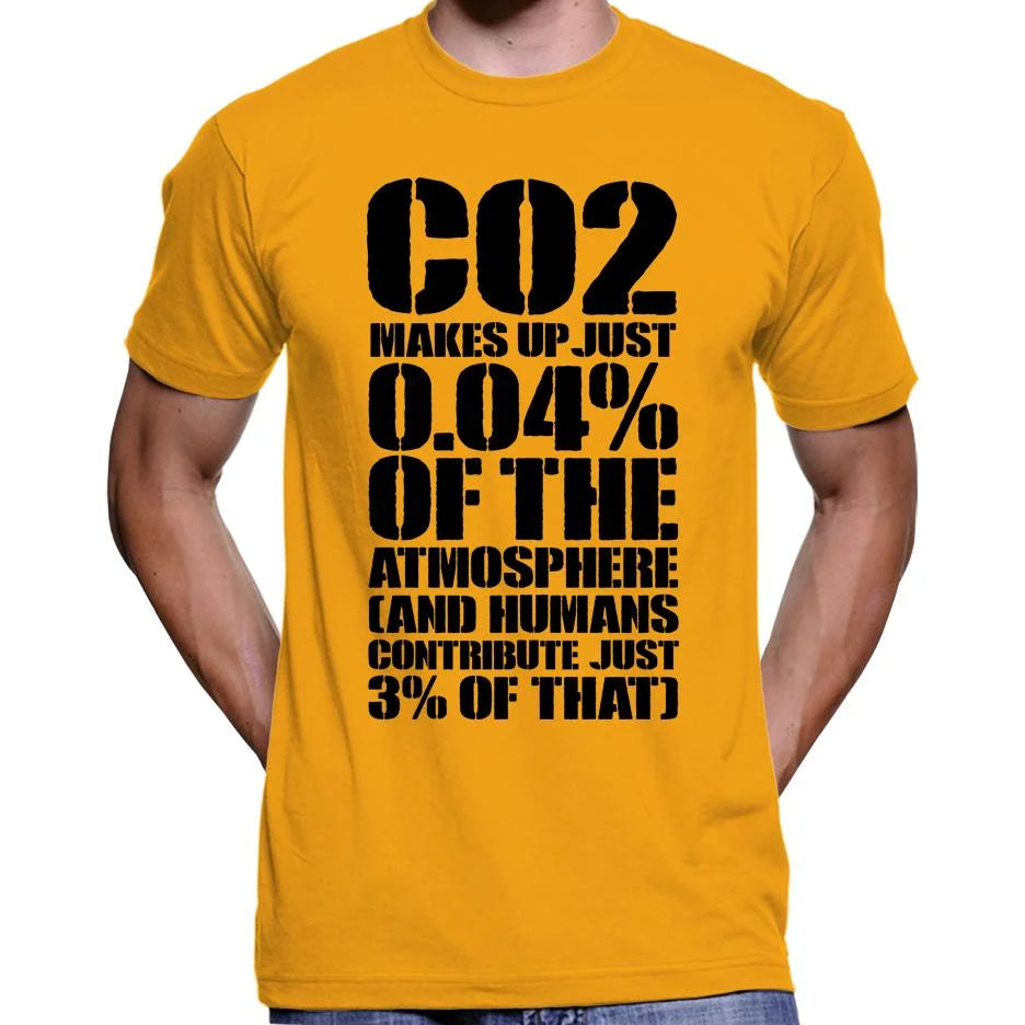 CO2 Makes Up Just 0.04% Of The Atmosphere T-Shirt Wide Awake Clothing