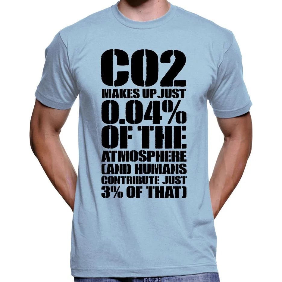 CO2 Makes Up Just 0.04% Of The Atmosphere T-Shirt Wide Awake Clothing