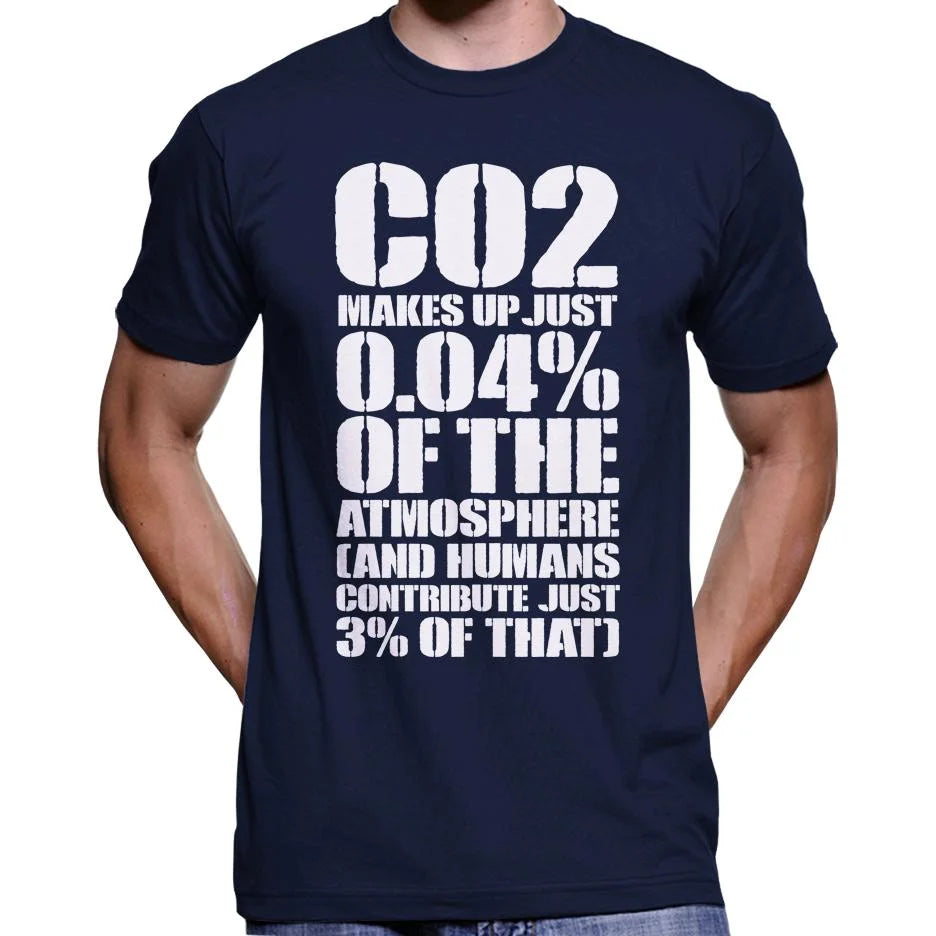 CO2 Makes Up Just 0.04% Of The Atmosphere T-Shirt Wide Awake Clothing