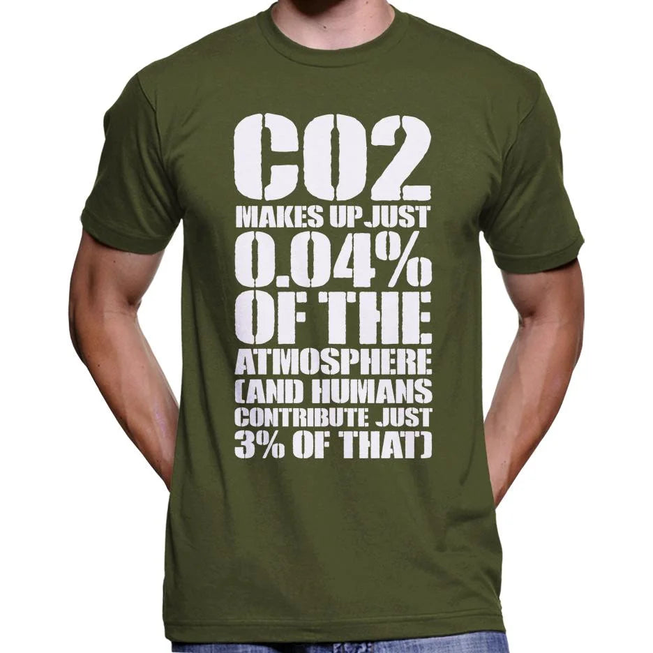 CO2 Makes Up Just 0.04% Of The Atmosphere T-Shirt Wide Awake Clothing