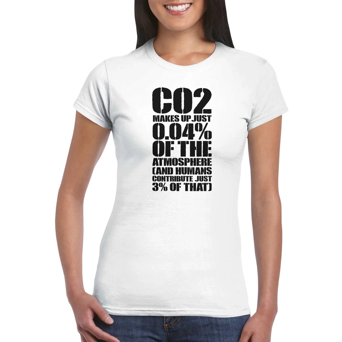 CO2 Makes Up Just 0.04% Of The Atmosphere Women's T-Shirt