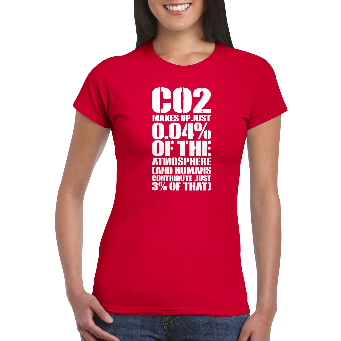 CO2 Makes Up Just 0.04% Of The Atmosphere Women's T-Shirt