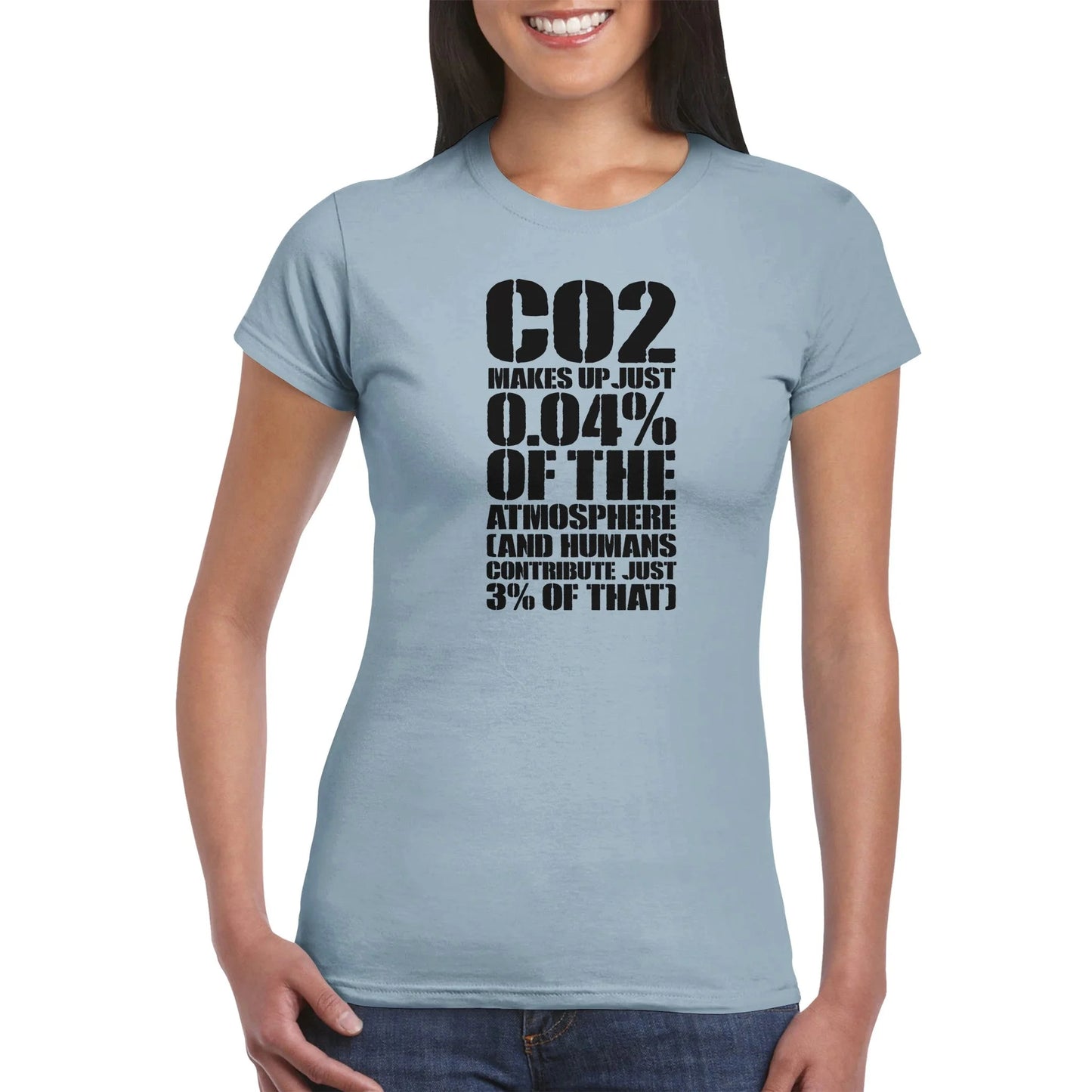 CO2 Makes Up Just 0.04% Of The Atmosphere Women's T-Shirt