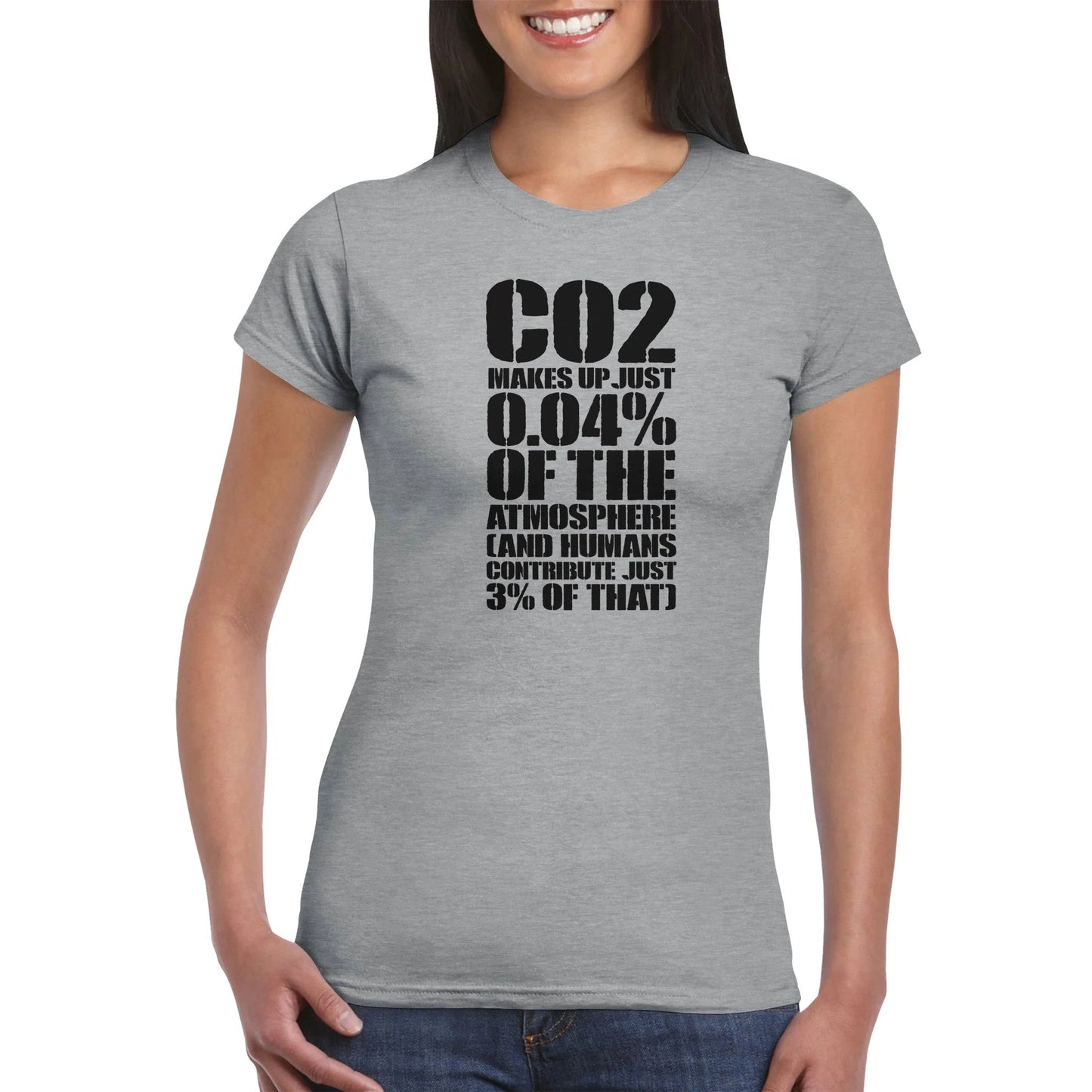 CO2 Makes Up Just 0.04% Of The Atmosphere Women's T-Shirt
