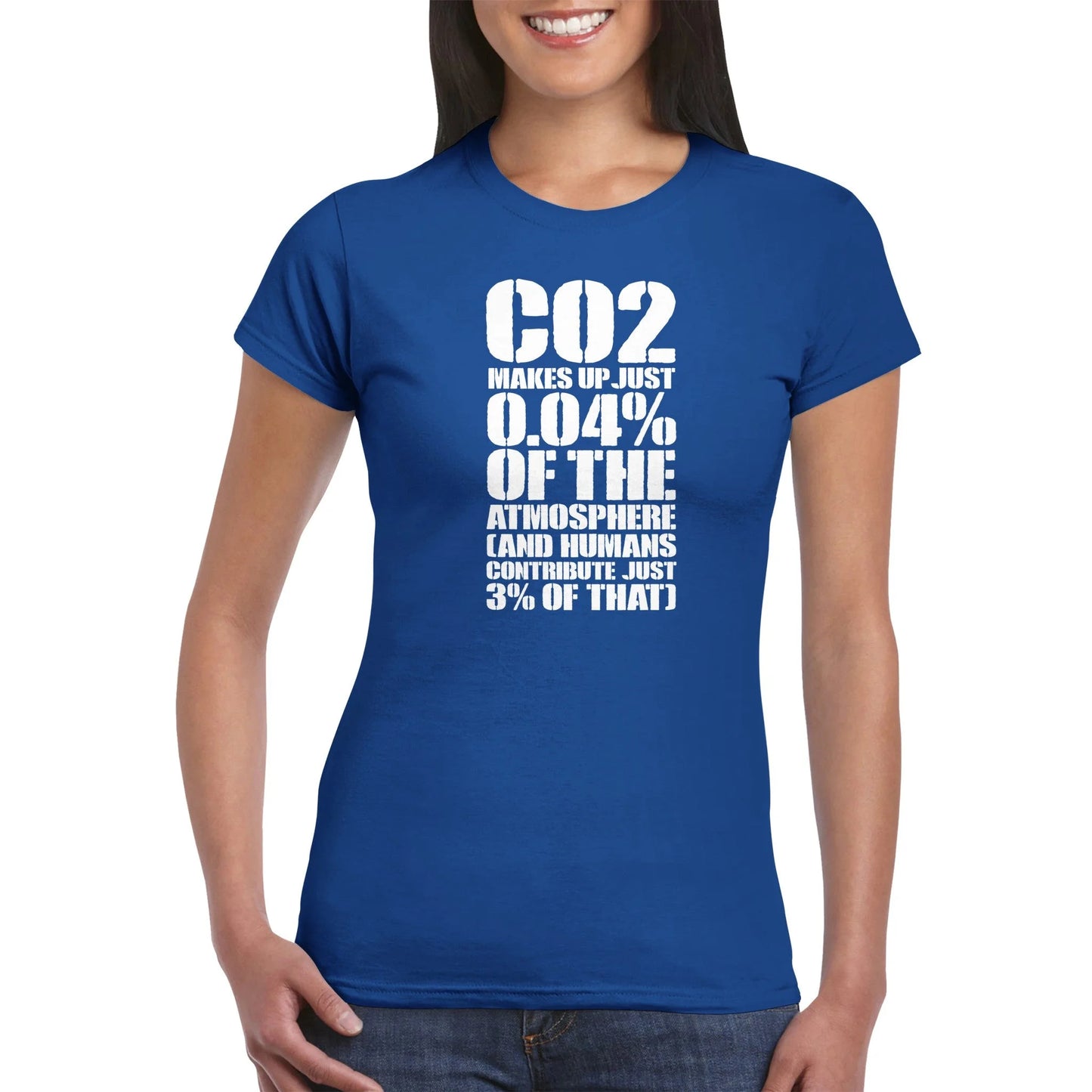 CO2 Makes Up Just 0.04% Of The Atmosphere Women's T-Shirt