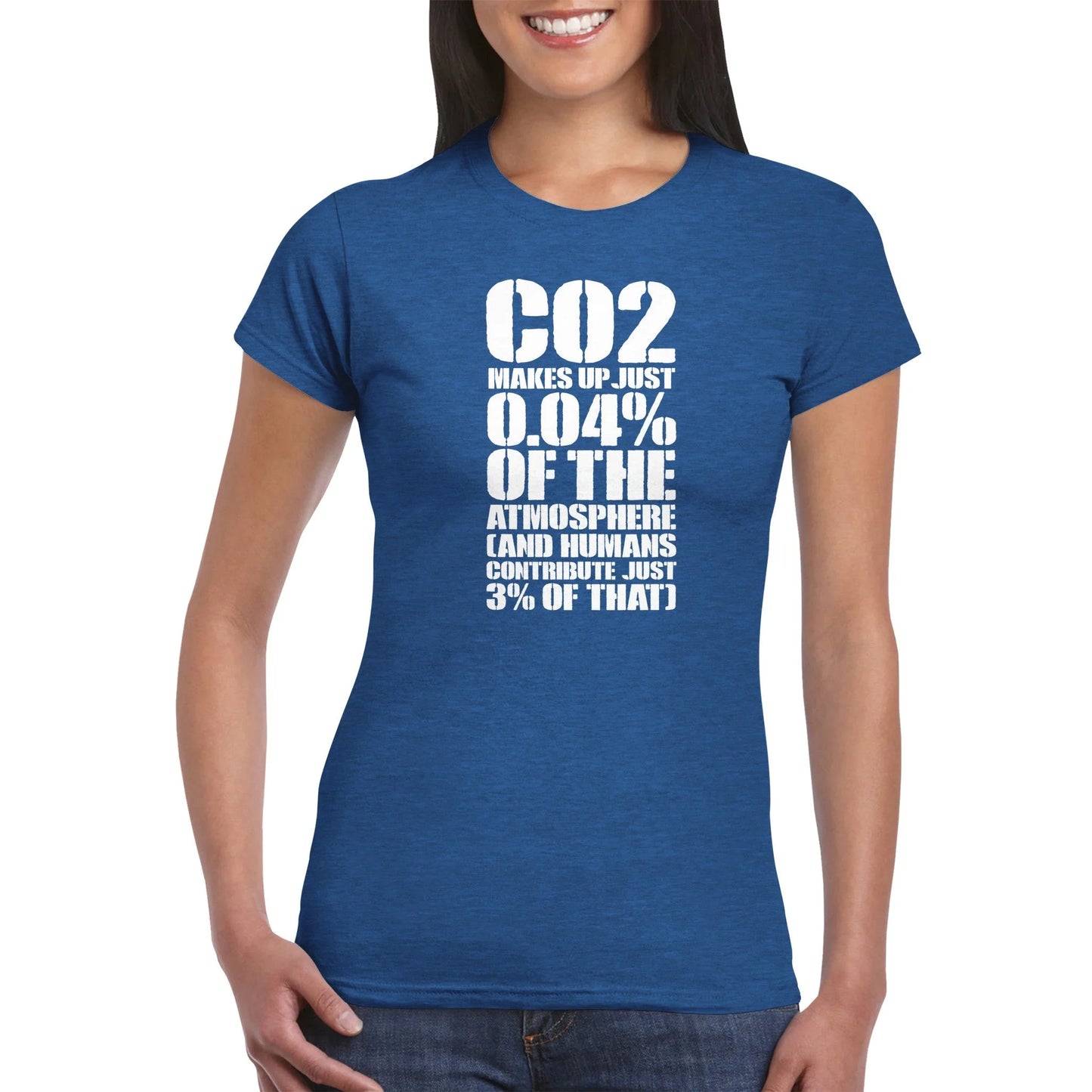 CO2 Makes Up Just 0.04% Of The Atmosphere Women's T-Shirt
