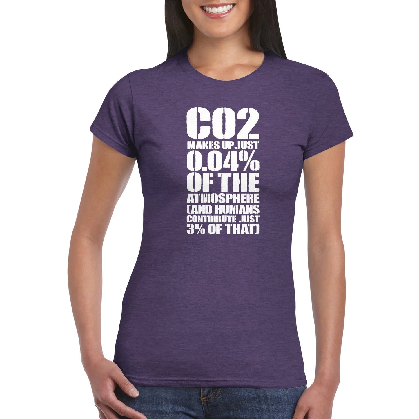 CO2 Makes Up Just 0.04% Of The Atmosphere Women's T-Shirt