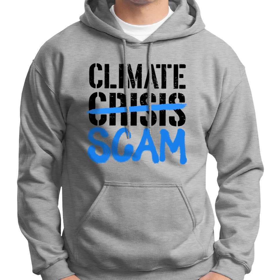 Climate Scam Hoodie Wide Awake Clothing