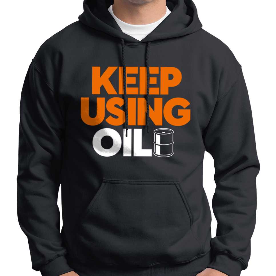 Keep Using Oil Hoodie Wide Awake Clothing