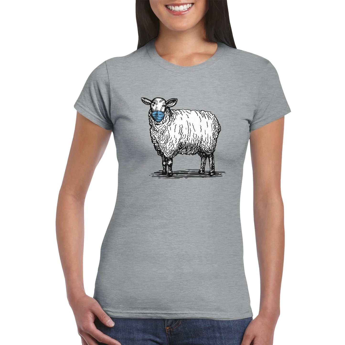 Masked Sheep Anti Face Mask Women's T-Shirt