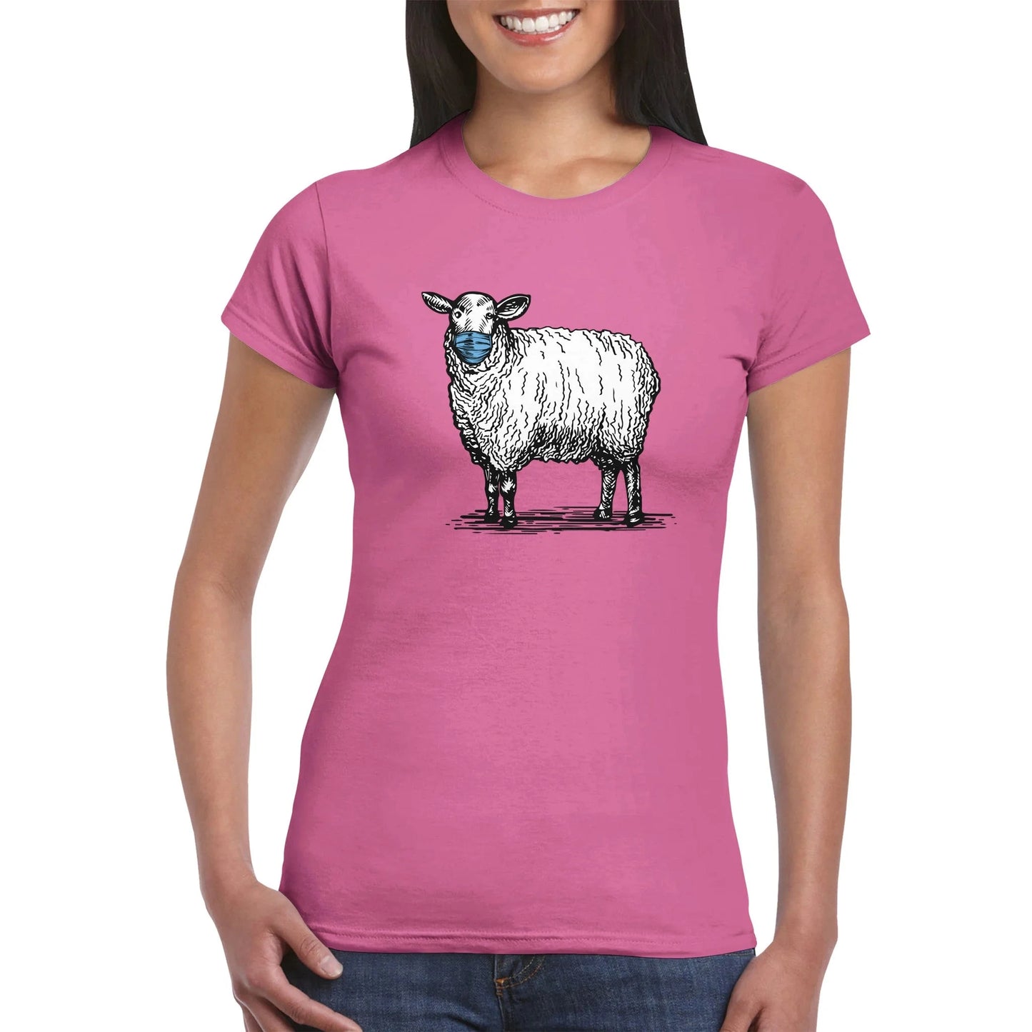 Masked Sheep Anti Face Mask Women's T-Shirt