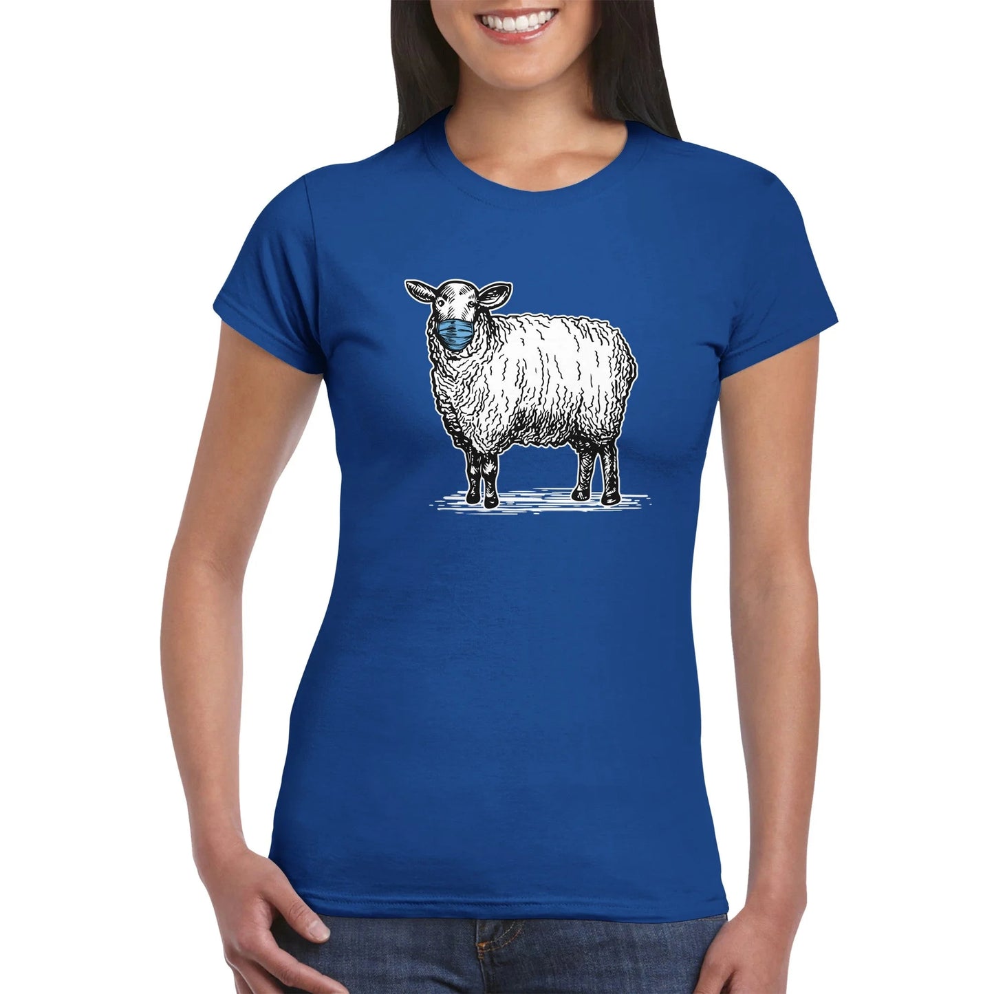Masked Sheep Anti Face Mask Women's T-Shirt