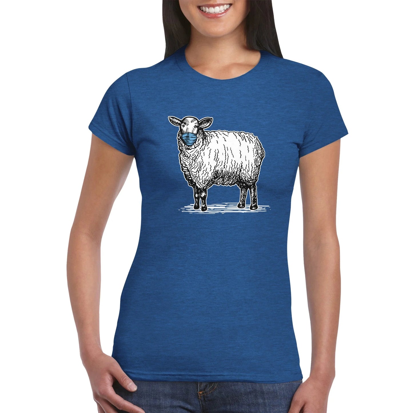 Masked Sheep Anti Face Mask Women's T-Shirt