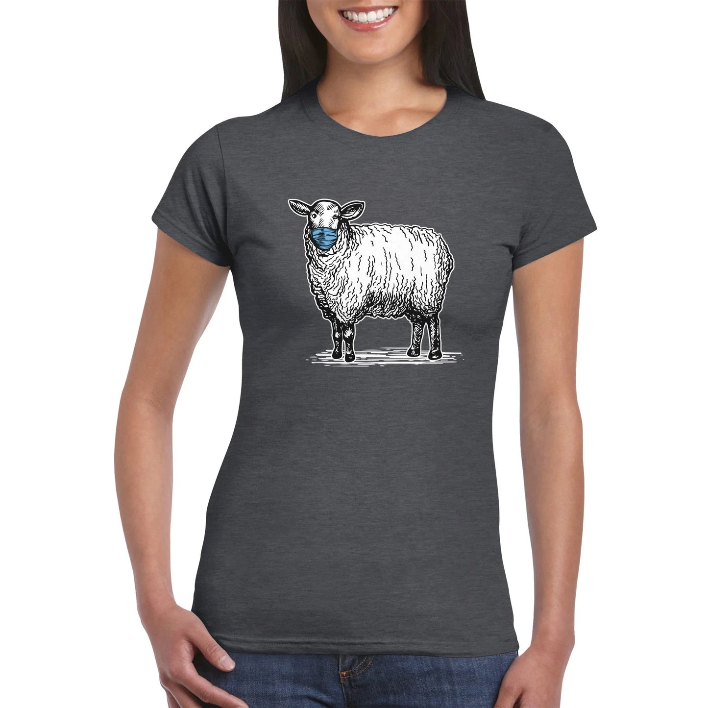 Masked Sheep Anti Face Mask Women's T-Shirt