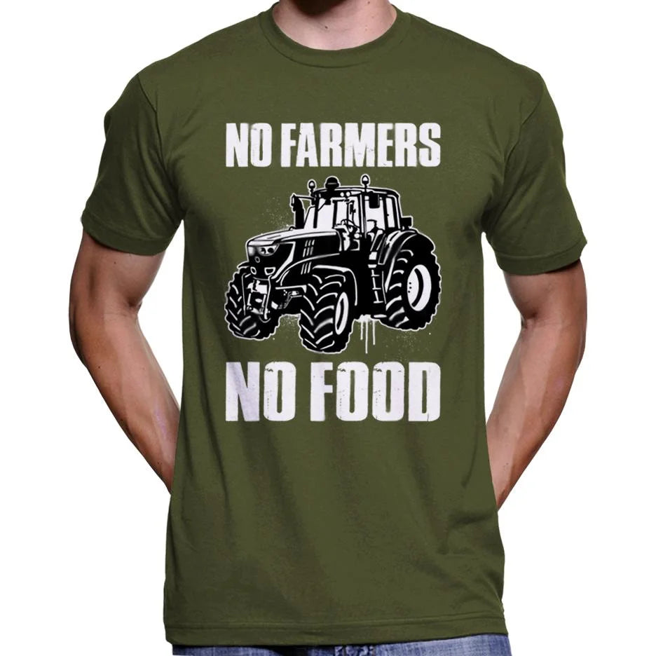 No Farmers No Food T-Shirt Wide Awake Clothing