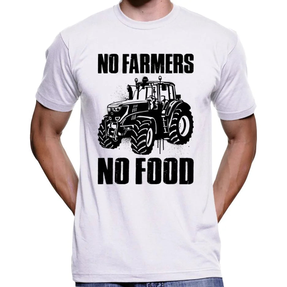 No Farmers No Food T-Shirt Wide Awake Clothing