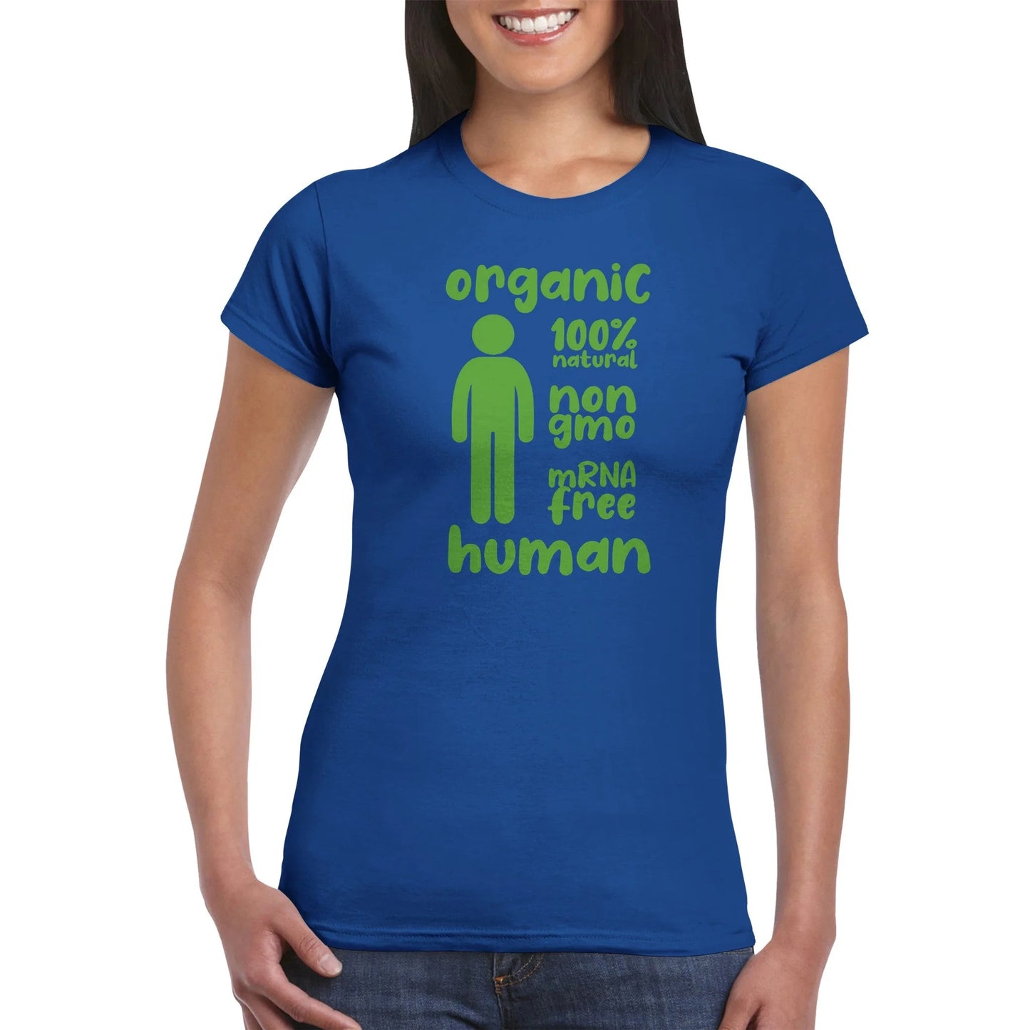 "Organic Human" Anti Covid Vaccine Women's T-Shirt