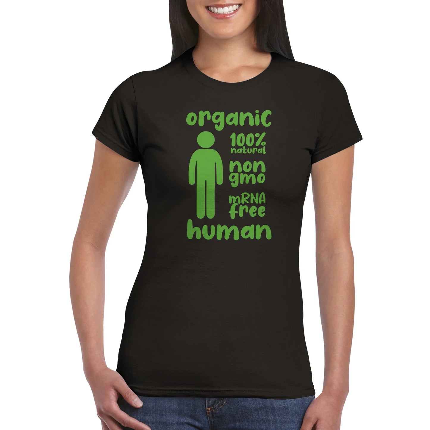 "Organic Human" Anti Covid Vaccine Women's T-Shirt