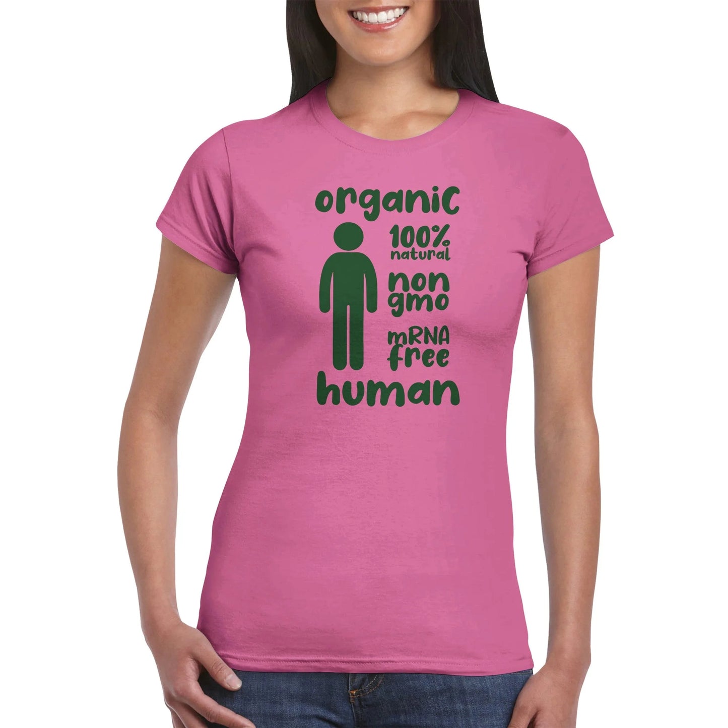 "Organic Human" Anti Covid Vaccine Women's T-Shirt