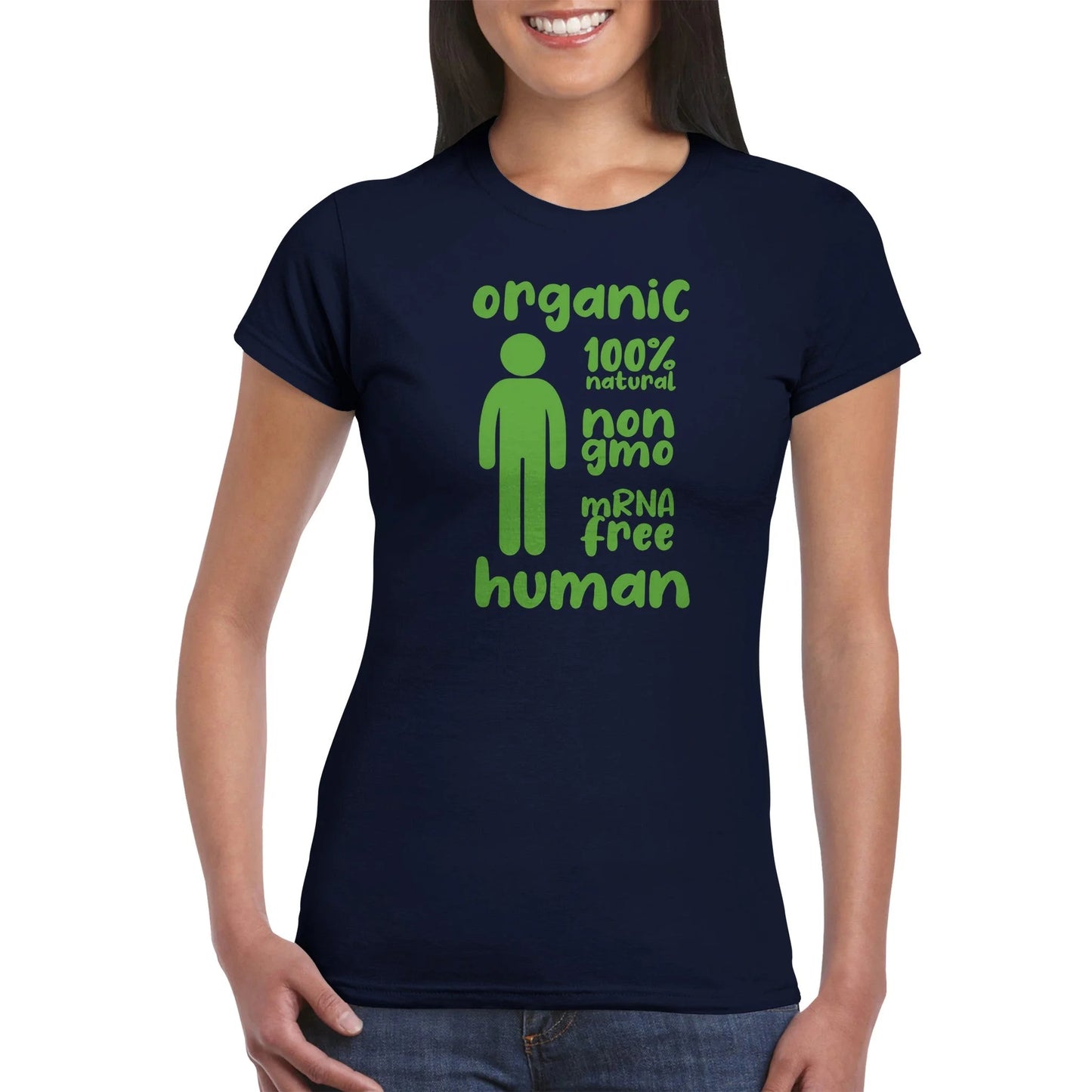 "Organic Human" Anti Covid Vaccine Women's T-Shirt