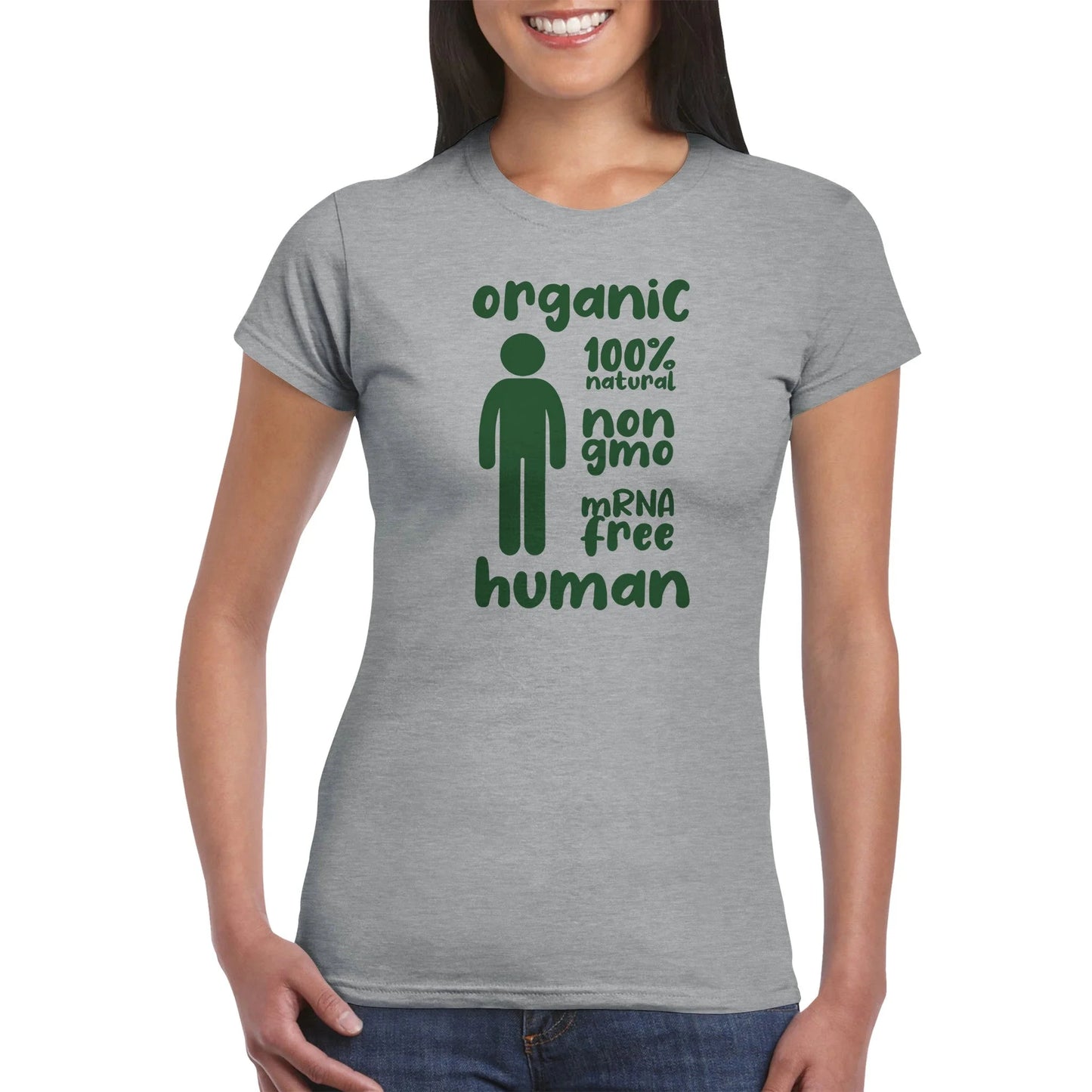 "Organic Human" Anti Covid Vaccine Women's T-Shirt