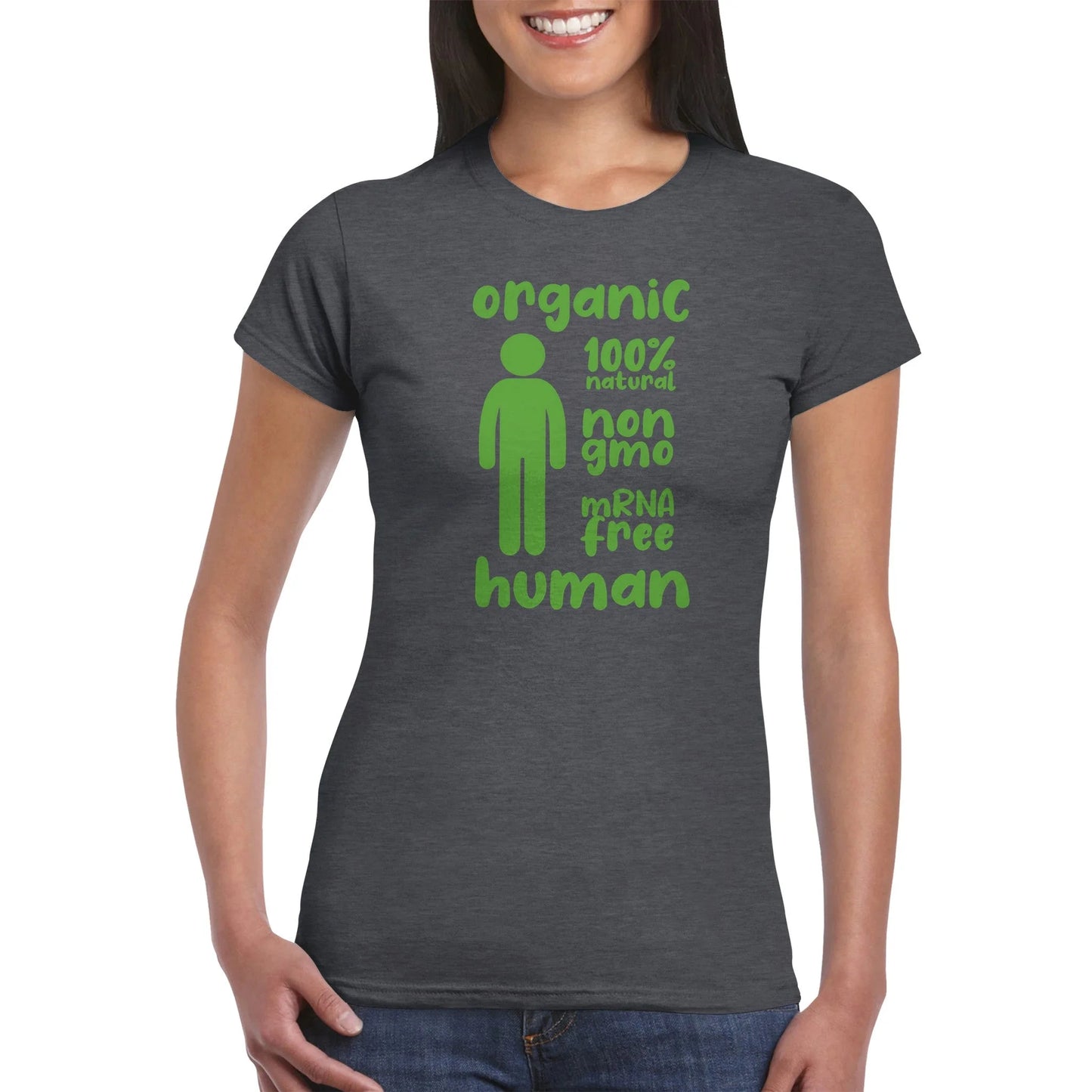 "Organic Human" Anti Covid Vaccine Women's T-Shirt