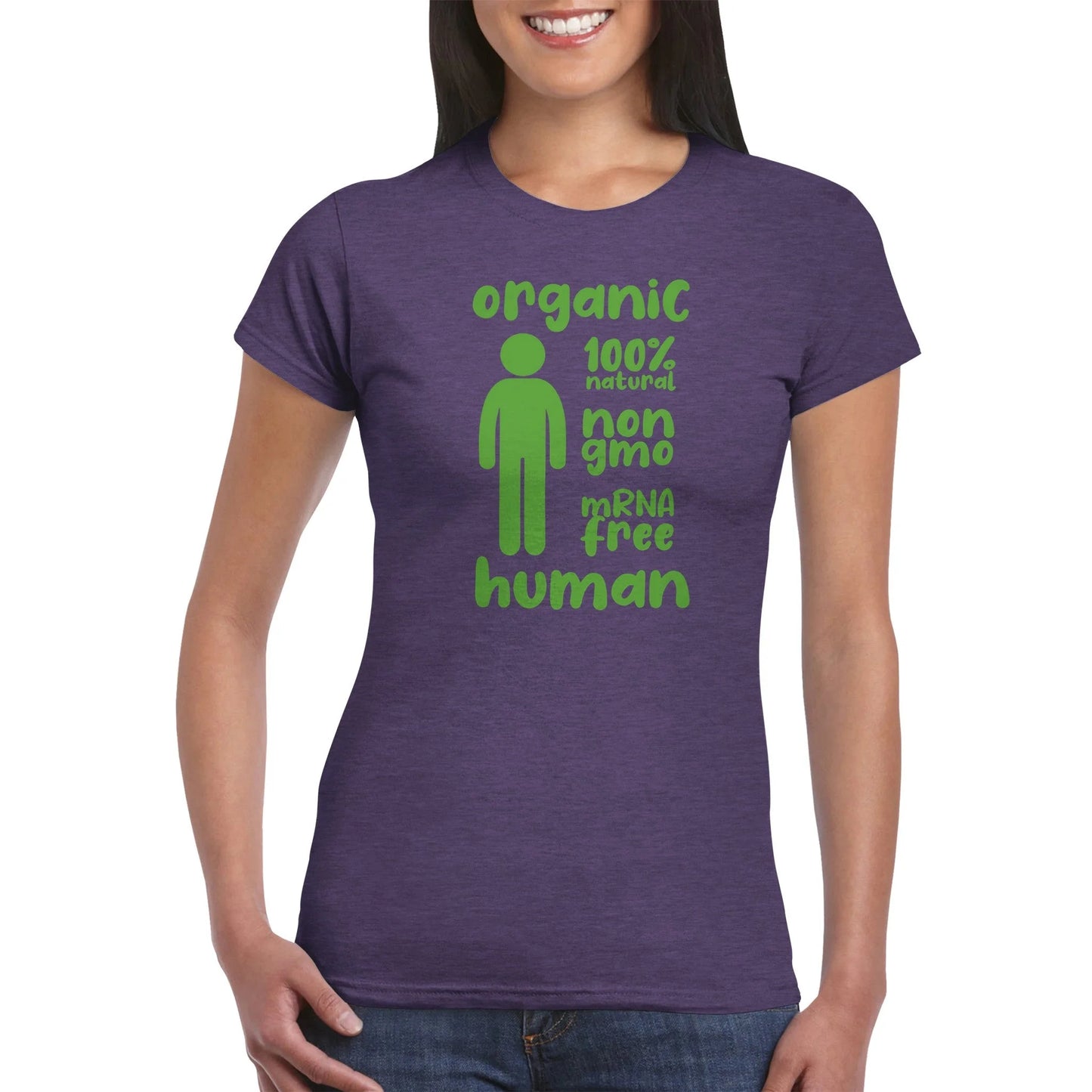 "Organic Human" Anti Covid Vaccine Women's T-Shirt
