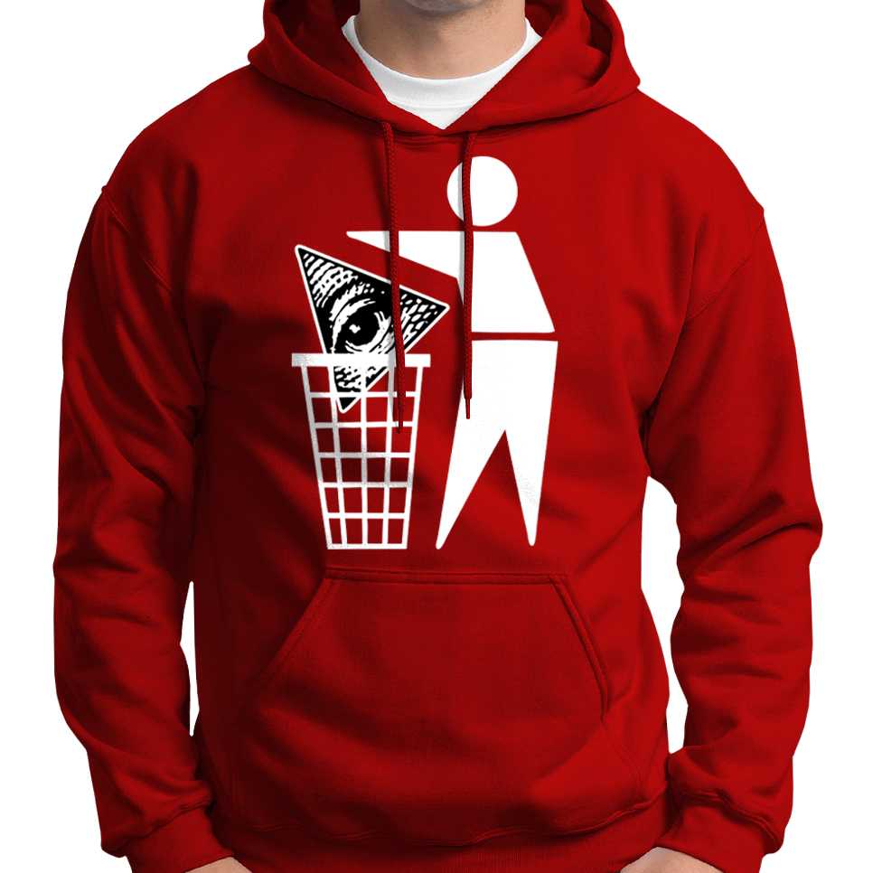 Anti Illuminati All Seeing Eye In Bin Hoodie Wide Awake Clothing