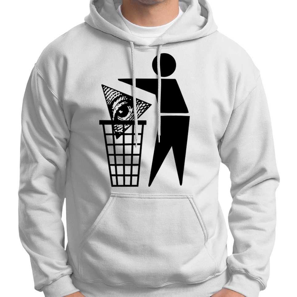 Anti Illuminati All Seeing Eye In Bin Hoodie Wide Awake Clothing