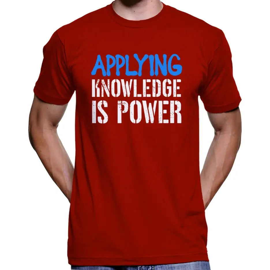 Applying Knowledge Is Power T-Shirt Wide Awake Clothing