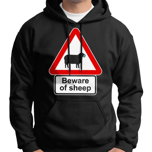 Beware Of Sheep Anti Face Mask Hoodie Wide Awake Clothing