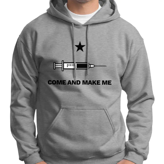 "Come And Make Me" Anti Covid Vaccine Hoodie Wide Awake Clothing