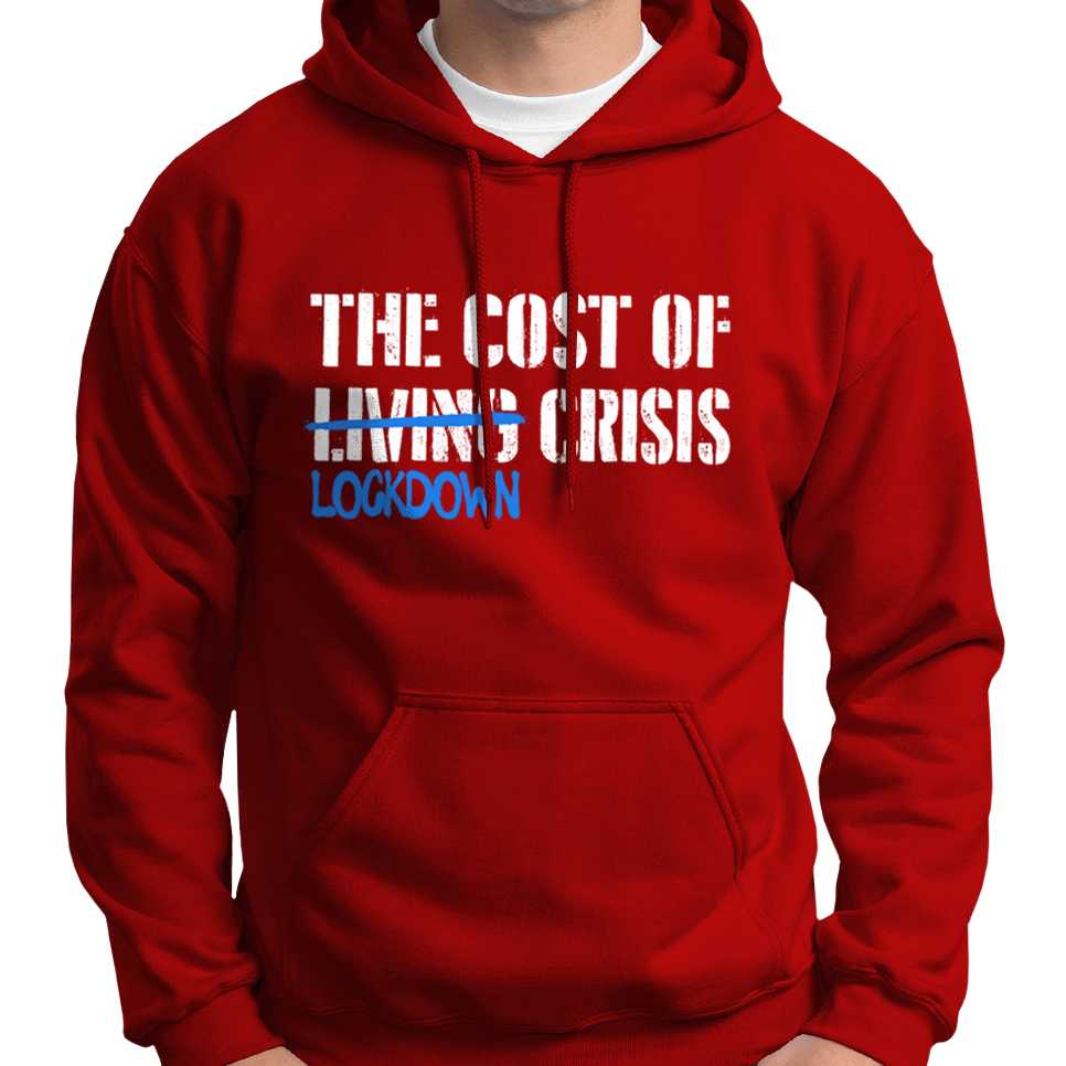 Cost Of Lockdown Crisis Hoodie Wide Awake Clothing