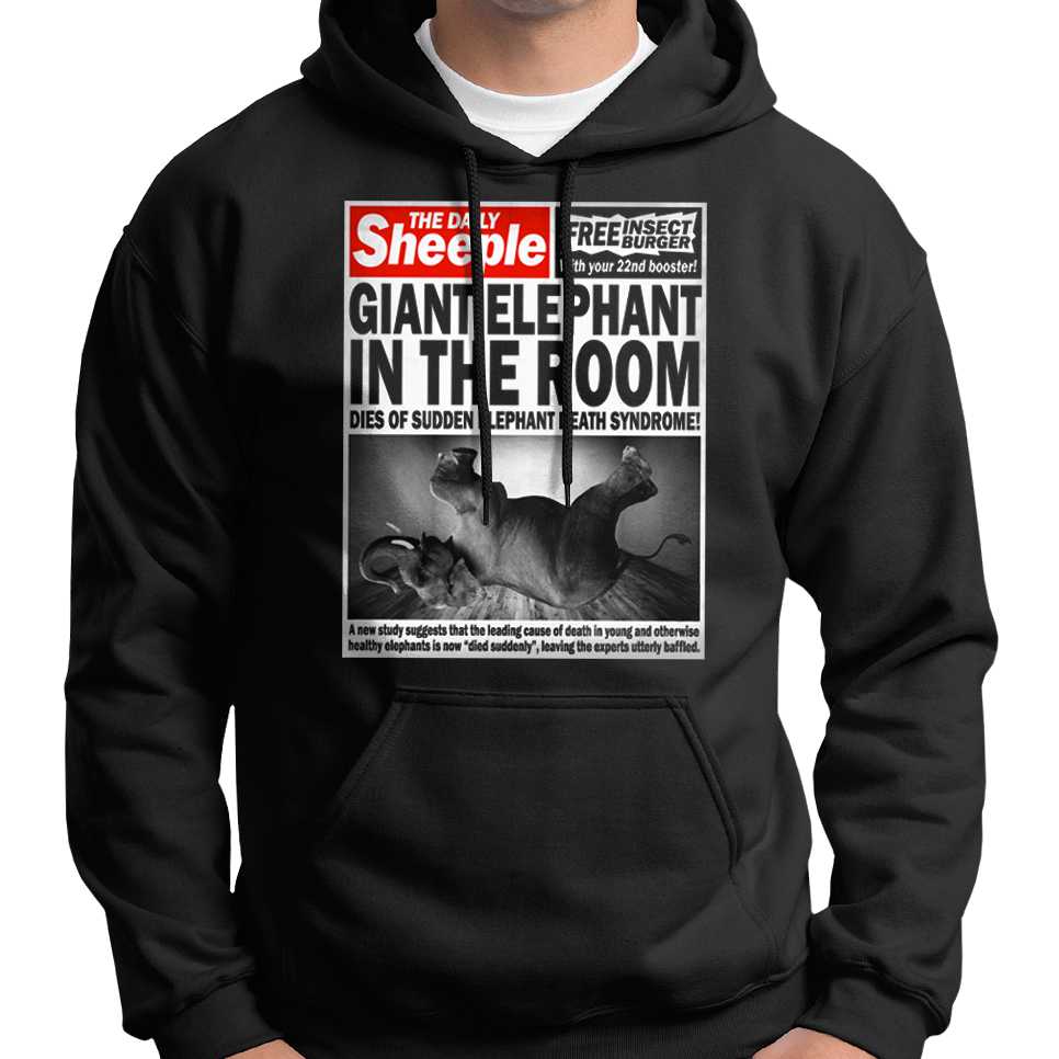 "Giant Elephant In The Room Dies..." Hoodie Wide Awake Clothing