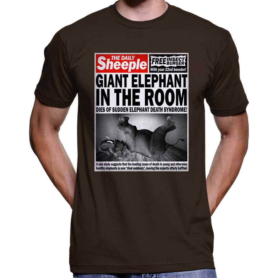 "Giant Elephant In The Room Dies..." T-Shirt Wide Awake Clothing