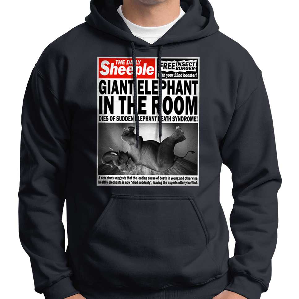 "Giant Elephant In The Room Dies..." Hoodie Wide Awake Clothing