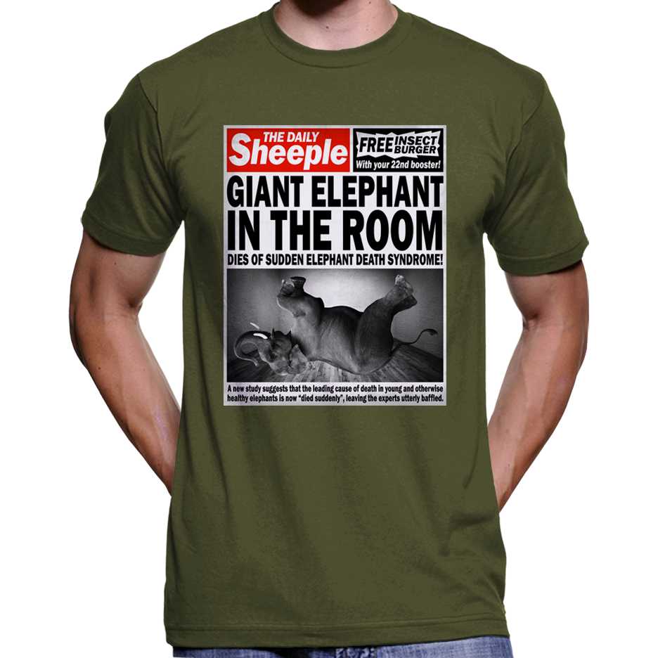 "Giant Elephant In The Room Dies..." T-Shirt Wide Awake Clothing