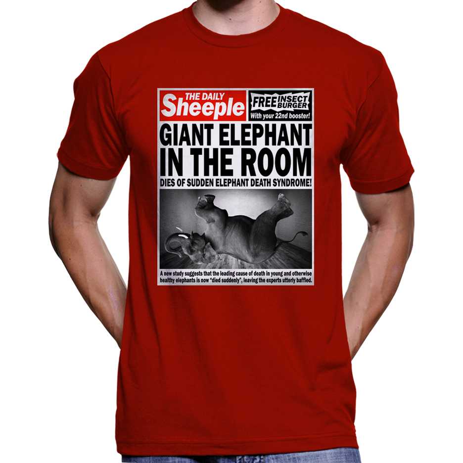 "Giant Elephant In The Room Dies..." T-Shirt Wide Awake Clothing