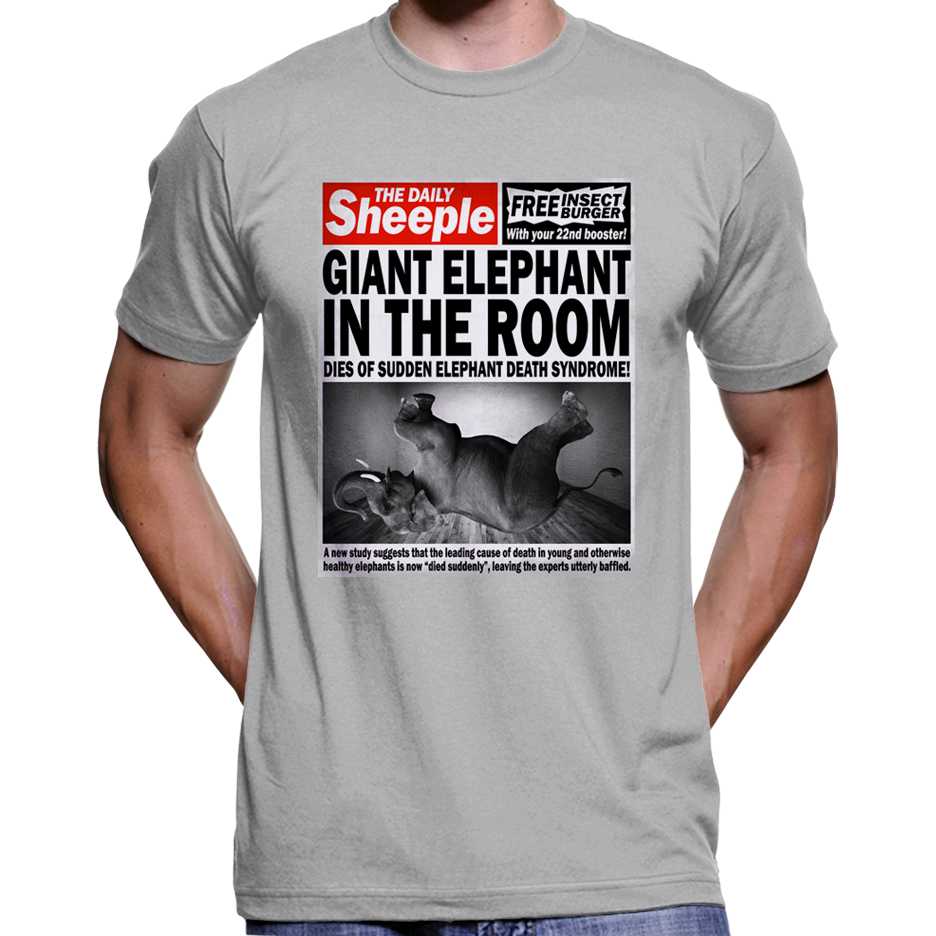 "Giant Elephant In The Room Dies..." T-Shirt Wide Awake Clothing