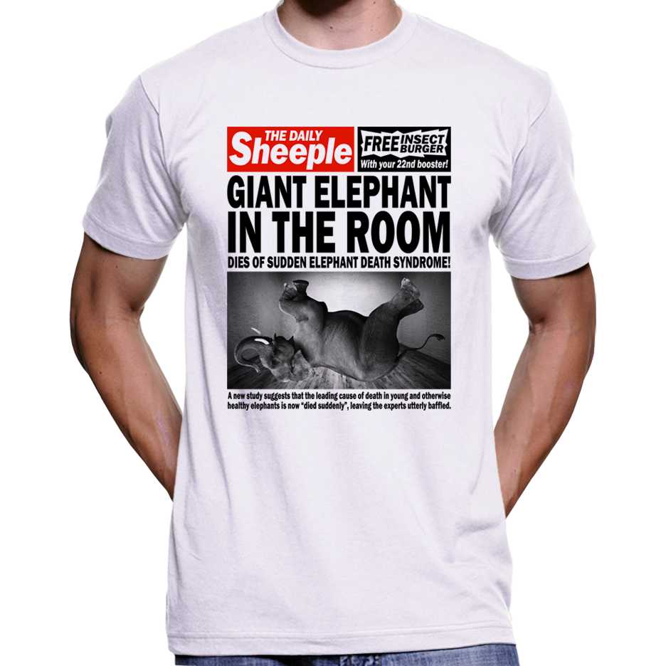 "Giant Elephant In The Room Dies..." T-Shirt Wide Awake Clothing