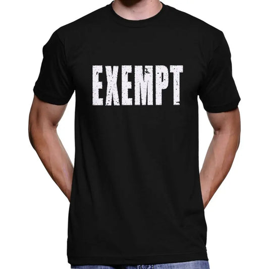 "Exempt" Anti Face Mask Covid Vaccine T-Shirt Wide Awake Clothing